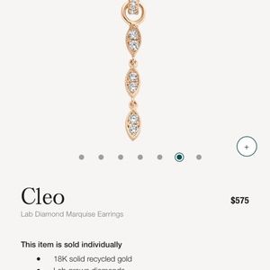 Rose Gold Cleo Kimai Earring